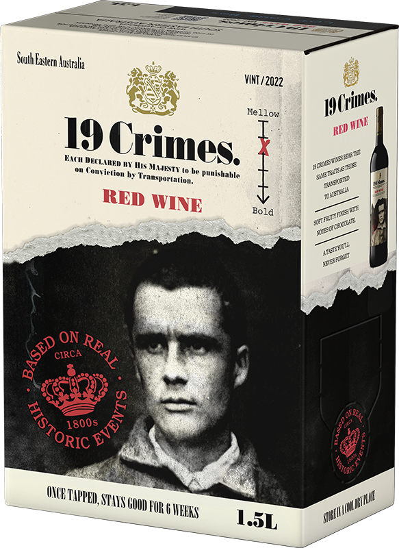 19 Crimes Red Wine Box